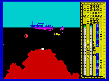 Pantallazo del juego online Scuba Dive (Spectrum)