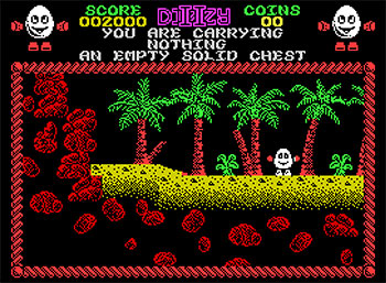 Pantallazo del juego online Treasure Island Dizzy (Spectrum)