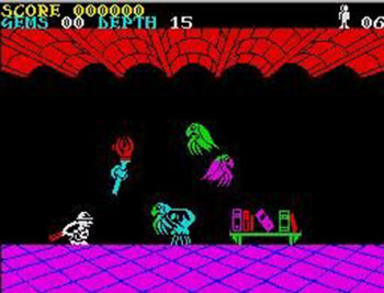 Pantallazo del juego online Underwurlde (Spectrum)