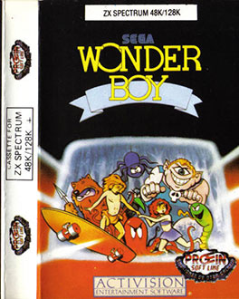 Carátula del juego Wonder Boy (Spectrum)