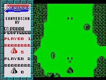 Pantallazo del juego online Xevious (Spectrum)