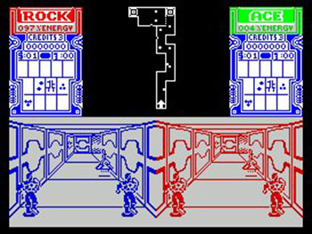 Pantallazo del juego online Xybots (Spectrum)