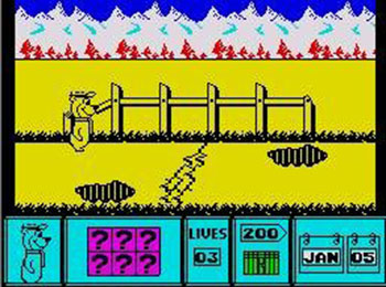 Pantallazo del juego online Yogi Bear (Spectrum)