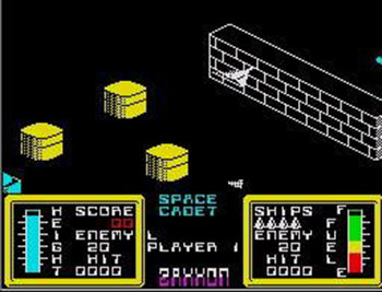 Pantallazo del juego online Zaxxon (Spectrum)