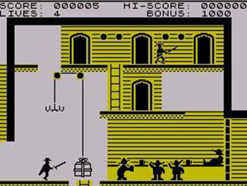 Pantallazo del juego online Zorro (Spectrum)